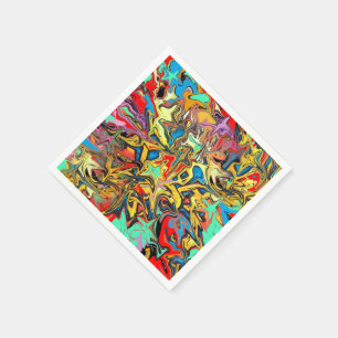 Trendiges Graffiti-Party Serviette