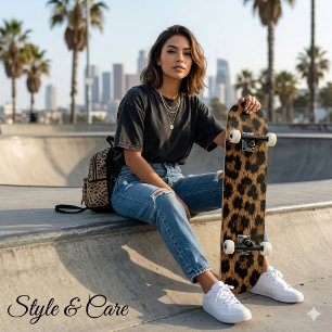 Trendiges Leopardenmuster Stylisches Einzigartiges Skateboard