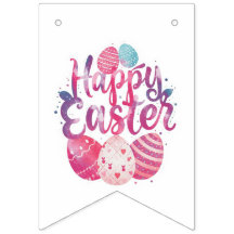 Trendiges lila und rosa Ostereier-Geschenkpapier 