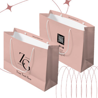 Trendiges Logo für Unternehmen | Geschäftsinformat Große Geschenktüte