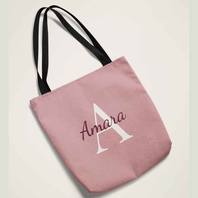 Trendiges Monogramm Amara | Tee-Rose & Beere Custo Tasche (Von Creator hochgeladen)
