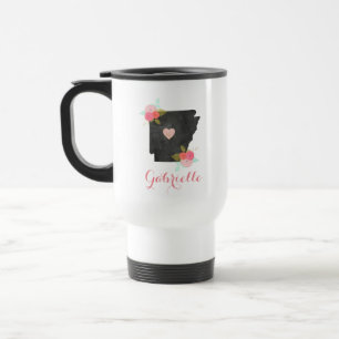 Trendiges Monogramm Arkansas State Bewegliches Her Reisebecher