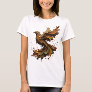 Trendiges Orange ABSTRACT ART Statement T-Shirt