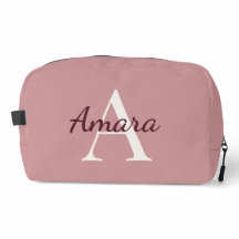 Trendiges personalisiertes Dopp-Kit | Teerosa Pink