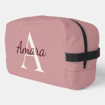 Trendiges personalisiertes Dopp-Kit | Teerosa Pink