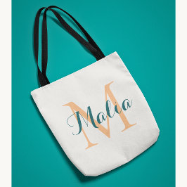 Trendiges personalisiertes tropisches Monogramm So Tasche