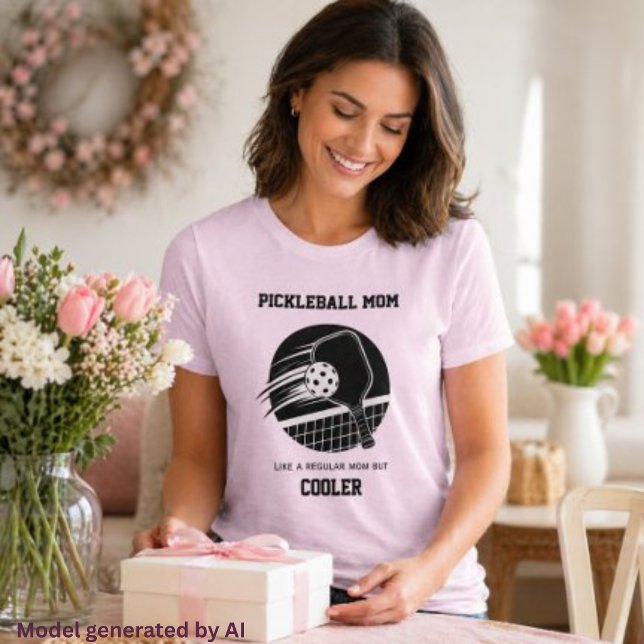 Trendiges Pickleball-Mutter-Geschenk -  T-Shirt (Von Creator hochgeladen)