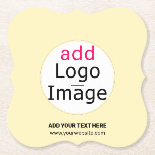 Trendiges professionelles benutzerdefiniertes Logo Untersetzer
