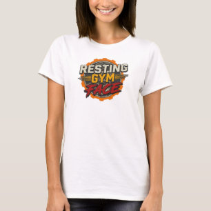 Trendiges RESTING GYM FACE Art Design T-Shirt