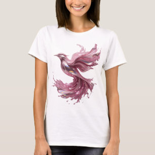 Trendiges Rosa ABSTRACT ART Tragbare Kunst T-Shirt