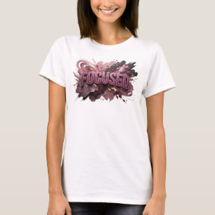 Trendiges rotes FOCUSED Grafik-T-Shirt T-Shirt