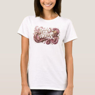 Trendiges rotes LET'S CELEBRATE-Shirt-Design T-Shirt