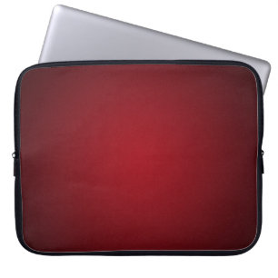 Trendiges rotes-schwarzes körniges Vignette Laptopschutzhülle