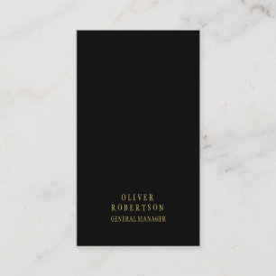 Trendiges Schwarz Gold Kreatives Einzigartiges Ein Visitenkarte