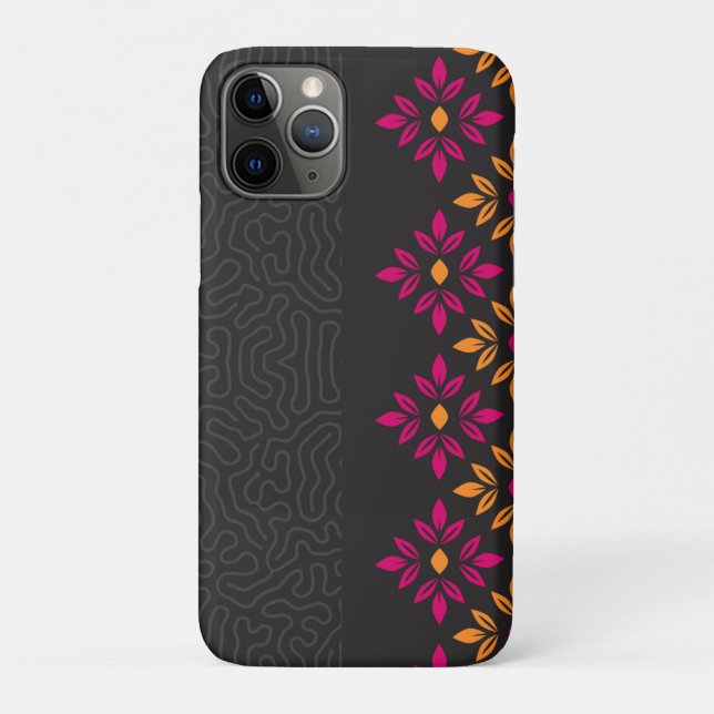 Trendiges schwarzes iPhone 11 Pro Case (Rückseite)