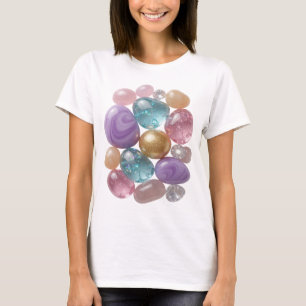Trendiges Silber ABSTRACT ART Design T-Shirt