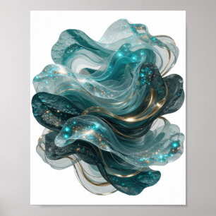 Trendiges Silber UNIVERSE Poster