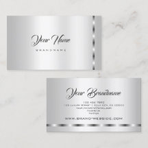 Trendiges Silver Effect Template Beruflich stylish