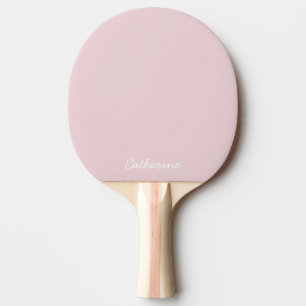 Trendiges Soft Pastel Rosa benutzerdefiniertes Pin Tischtennis Schläger