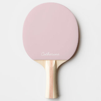 Trendiges Soft Pastel Rosa benutzerdefiniertes Pin Tischtennis Schläger