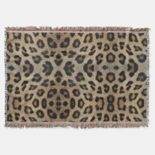 Trendiges stilvolles Leopardenfell-Druck-Tiermuste Decke
