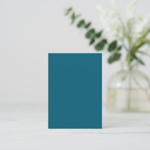 Trendiges Tiefes Cyan - Notizkarte Mitteilungskarte