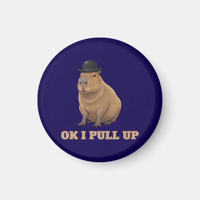 Trendiges und lustiges Capybara-Meme-Design Magnet (Vorne)