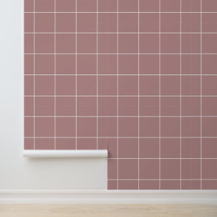 Trendiges Warm-Rosa-Raster 6" Tapete