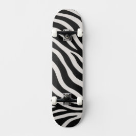 Trendiges Zebramuster Einzigartiges stilvolles Ska Skateboard