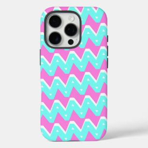 Trendiges Zickzack Musterdesign iPhone 16 Pro Hülle