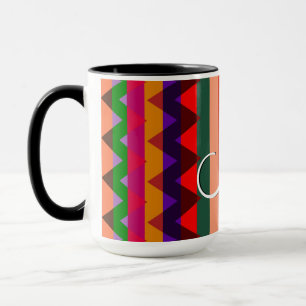 Trendiges Zickzack Streifenmuster #11 Tasse