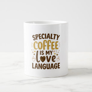 Trendiges Zitat für Kaffeeliebhaber Jumbo-Tasse