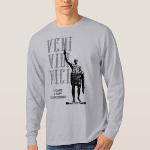 Trendiges Zitat Veni Vidi Vici Herren Motivational T-Shirt