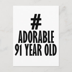 Trending 91 JAHRE ALTE BIRTHDAY DESIGN Postkarte