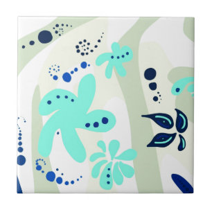Trending abstrakte Muster helle Farbe Blumenblume Fliese