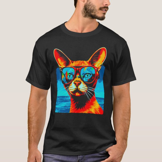 Trending Abyssinian Cat T-Shirt (Vorderseite)