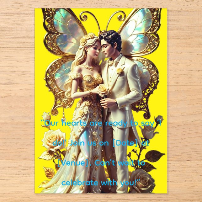 Trending Clear Acrylic Invitation Cards by Zazzle Acryleinladungen (Vorderseite)