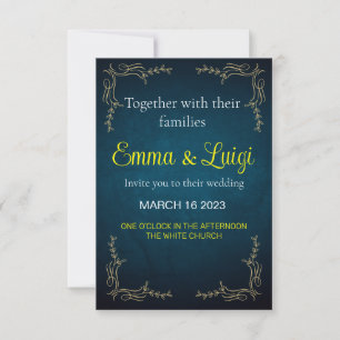 Trending Gold and Charm Faire-part de mariage 2023