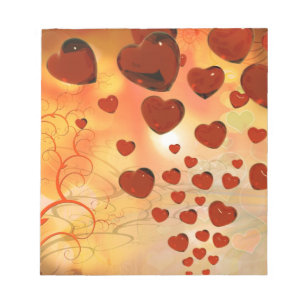 Trending Liebe Herzen, Accessoires. Valentinstag Notizblock