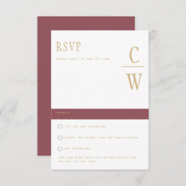 Trending Moderne Rose Rose Gold Wedding RSVP