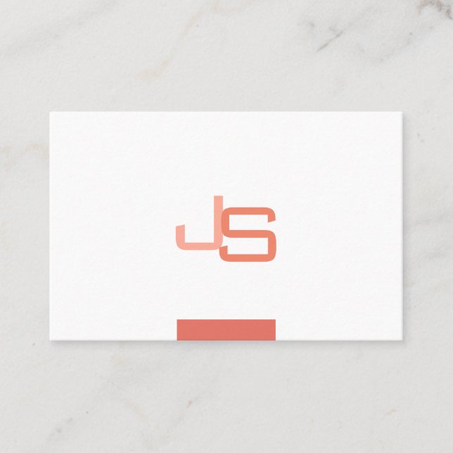 Trending Monogram Modern Elegant Template Visitenkarte (Vorderseite)