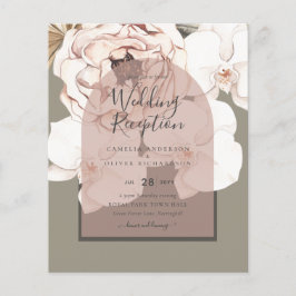 Trending MOSS BLUSH WEDD Sage Dusty Pink Flyer