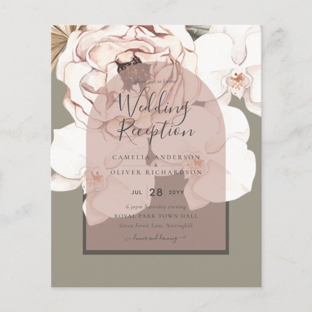 Trending MOSS BLUSH WEDD Sage Dusty Pink Flyer (Vorne)