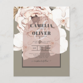Trending MOSS BLUSH WEDD Sage Dusty Pink Flyer