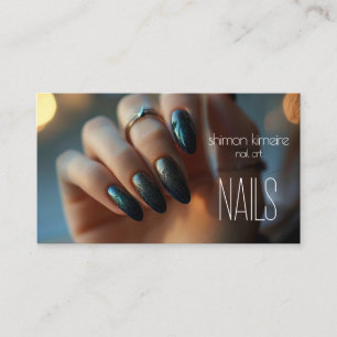 Trending Nail Art Magnetic Grunge Visitenkarte