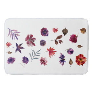 Trending Watercolor Floral Badematte