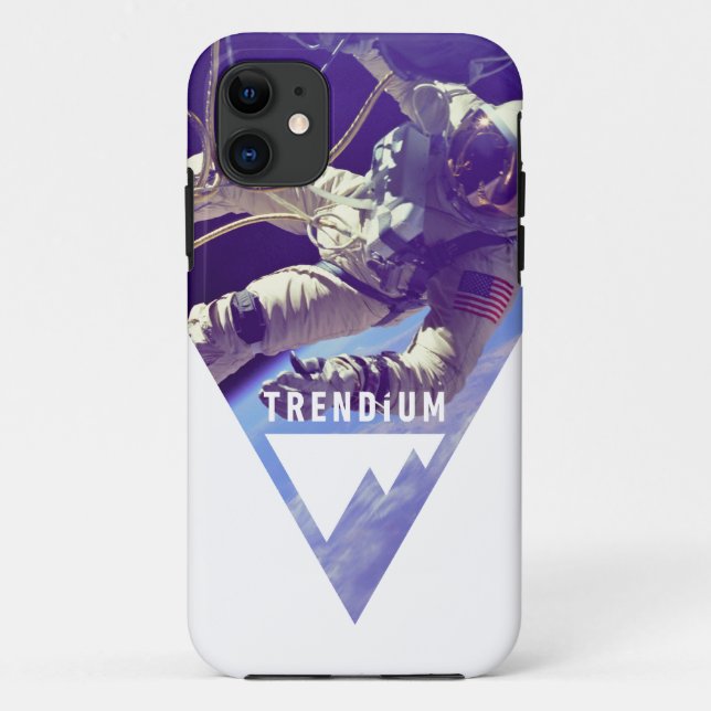 Trendium authentischer Astronaut in umgekehrtem Case-Mate iPhone Hülle (Rückseite)