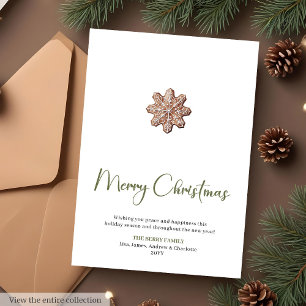 Trendkarte Minimalistisches Weihnachtsgrußkarte Feiertagskarte