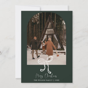 Trendkarte Weihnachten Modernes Foto Weihnachtskar Einladung