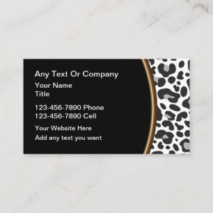 Trendleopard Design Beauty Theme Business Card Visitenkarte